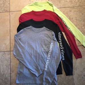 4 Vineyard Vines long sleeve t-shirts.